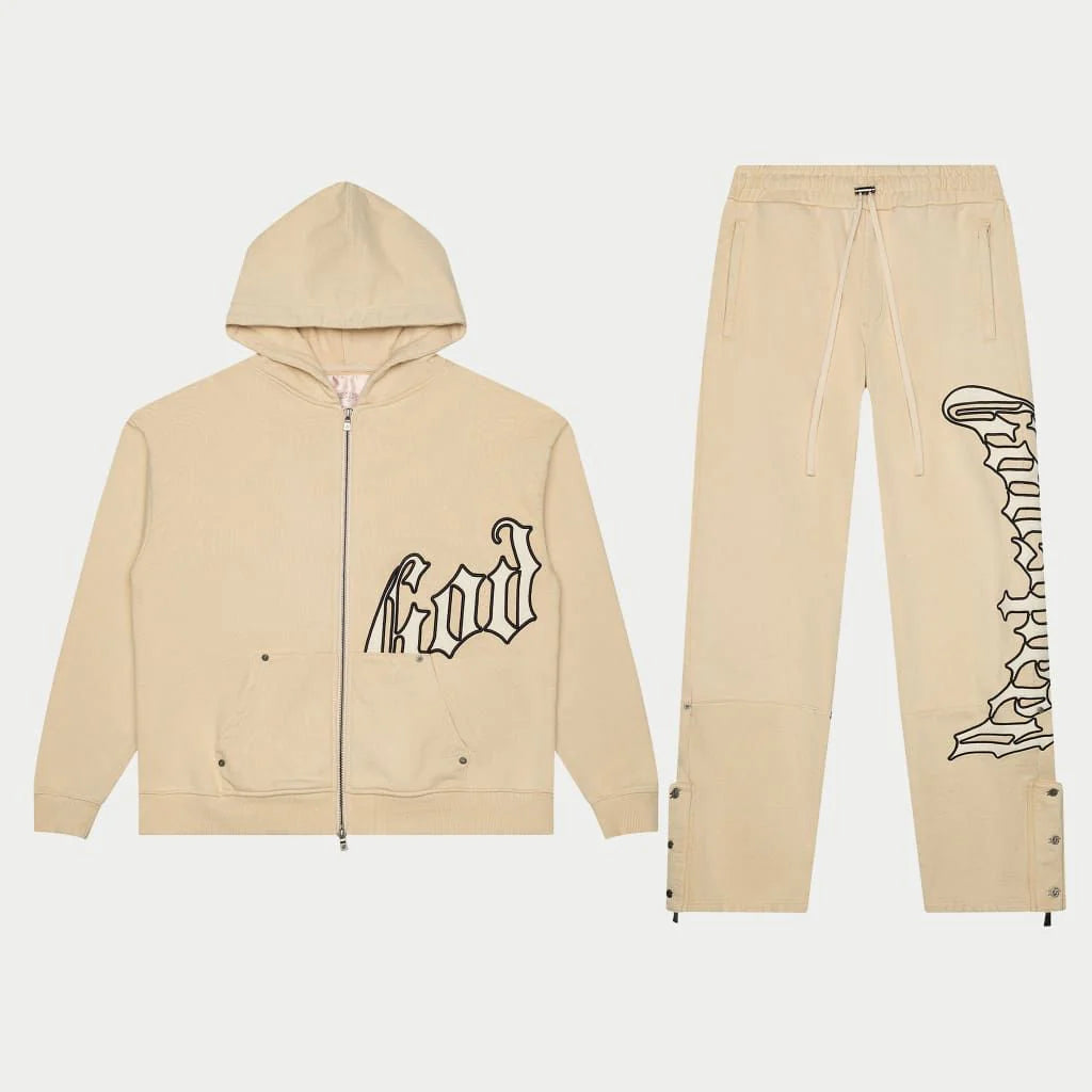 Godspeed OG Logo V2 Sweatsuit Set Bone