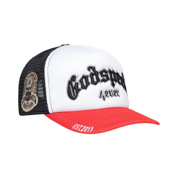 Godspeed 4ever Trucker Hat Black Red