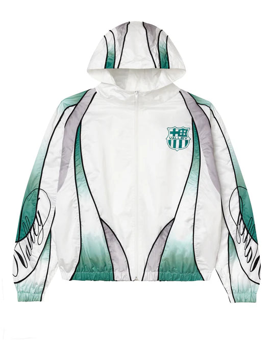 Vale Forever Action Track Jacket White Ombre Green