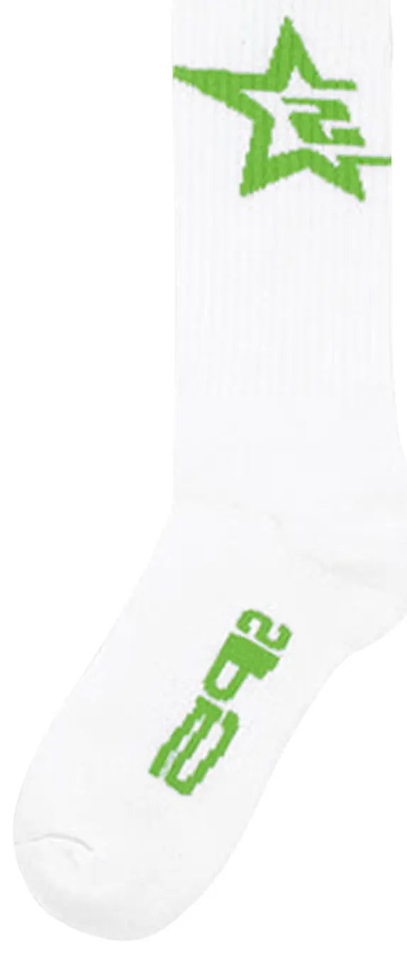 Sp5der Sp5 Sock White/Green