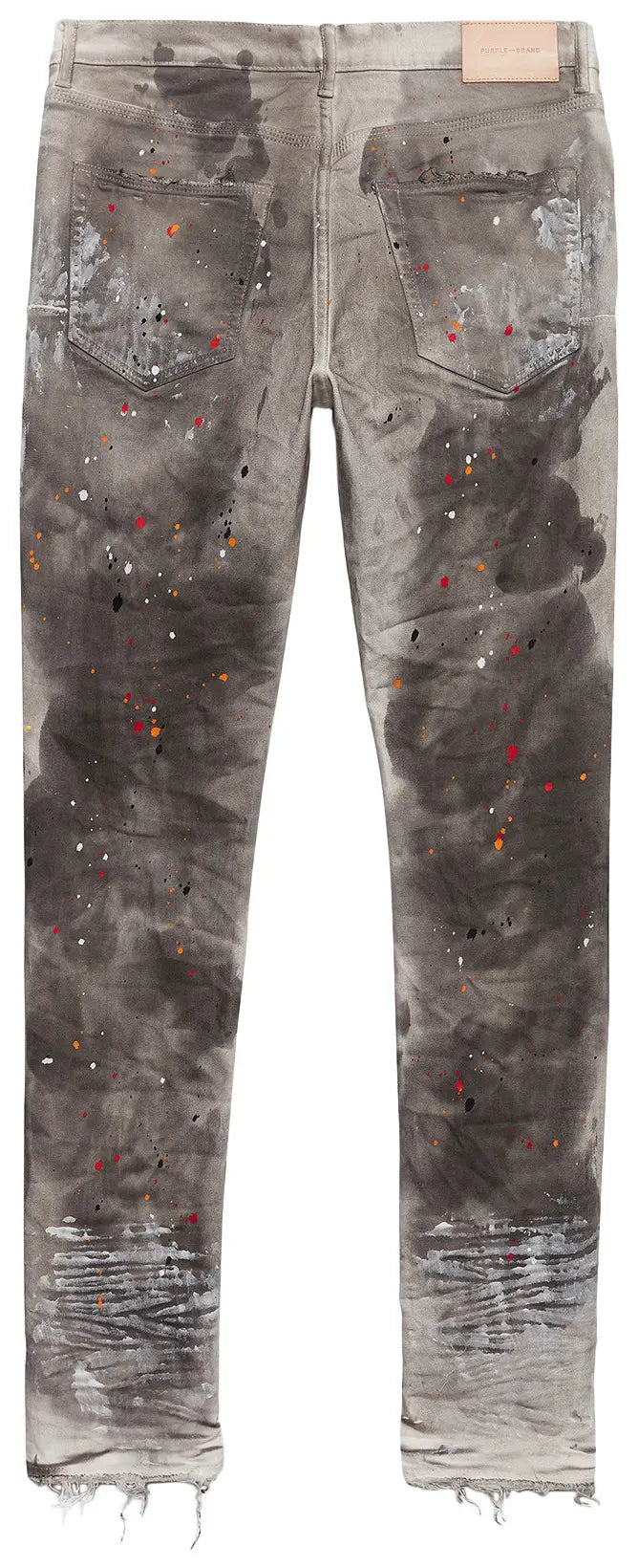 PURPLE BRAND Soft Wax Paint Pants White