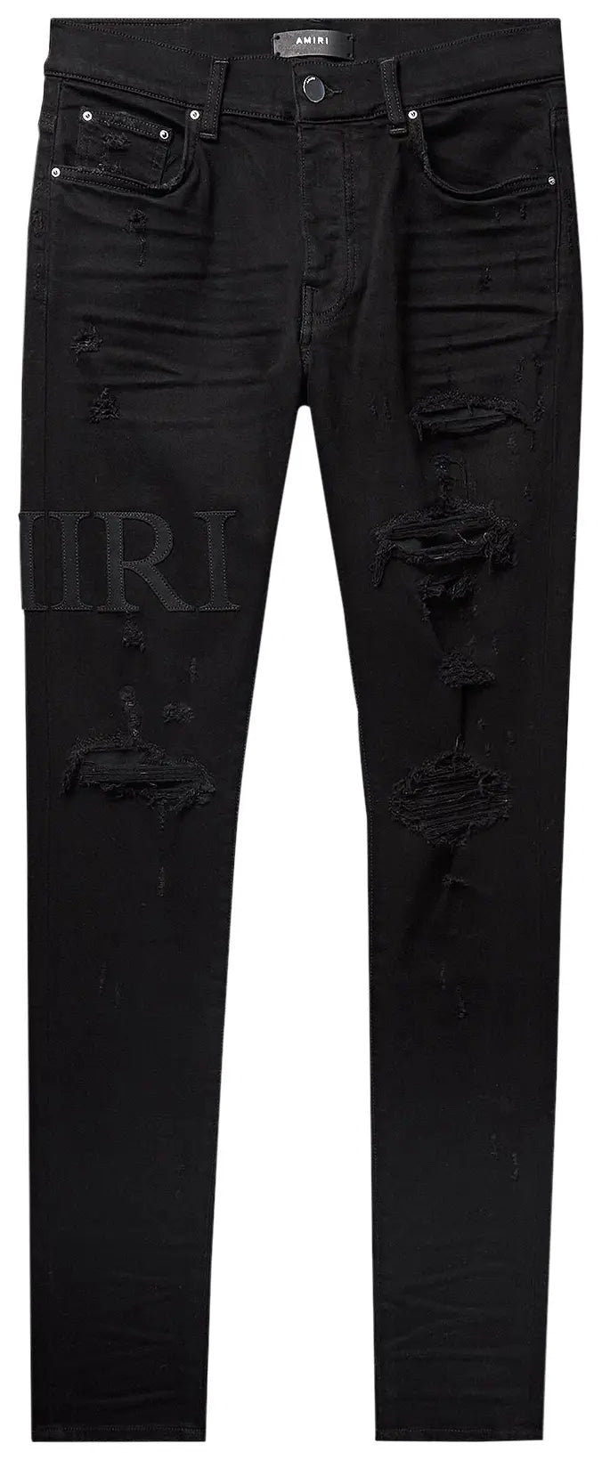 AMIRI Serif Logo Jeans Black