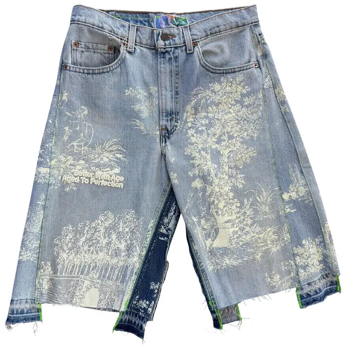 *Better With Age Teresa Double-Wide Denim Short Indigo
