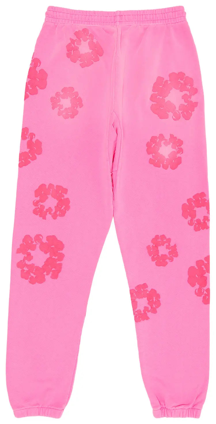 Denim Tears Mono Cotton Wreath Hoodie & Sweatpants Set Pink