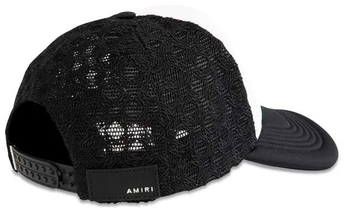 Amiri MA Two-Tone Trucker Hat Black White