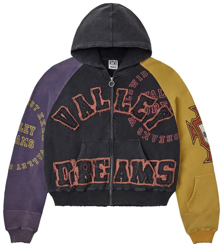 Vale Forever Crest Zip Up Purple Black Yellow