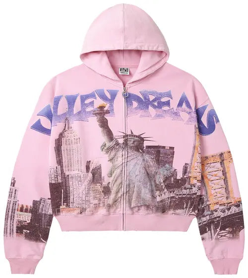 Vale Forever NYC Zip Up Neon Pink
