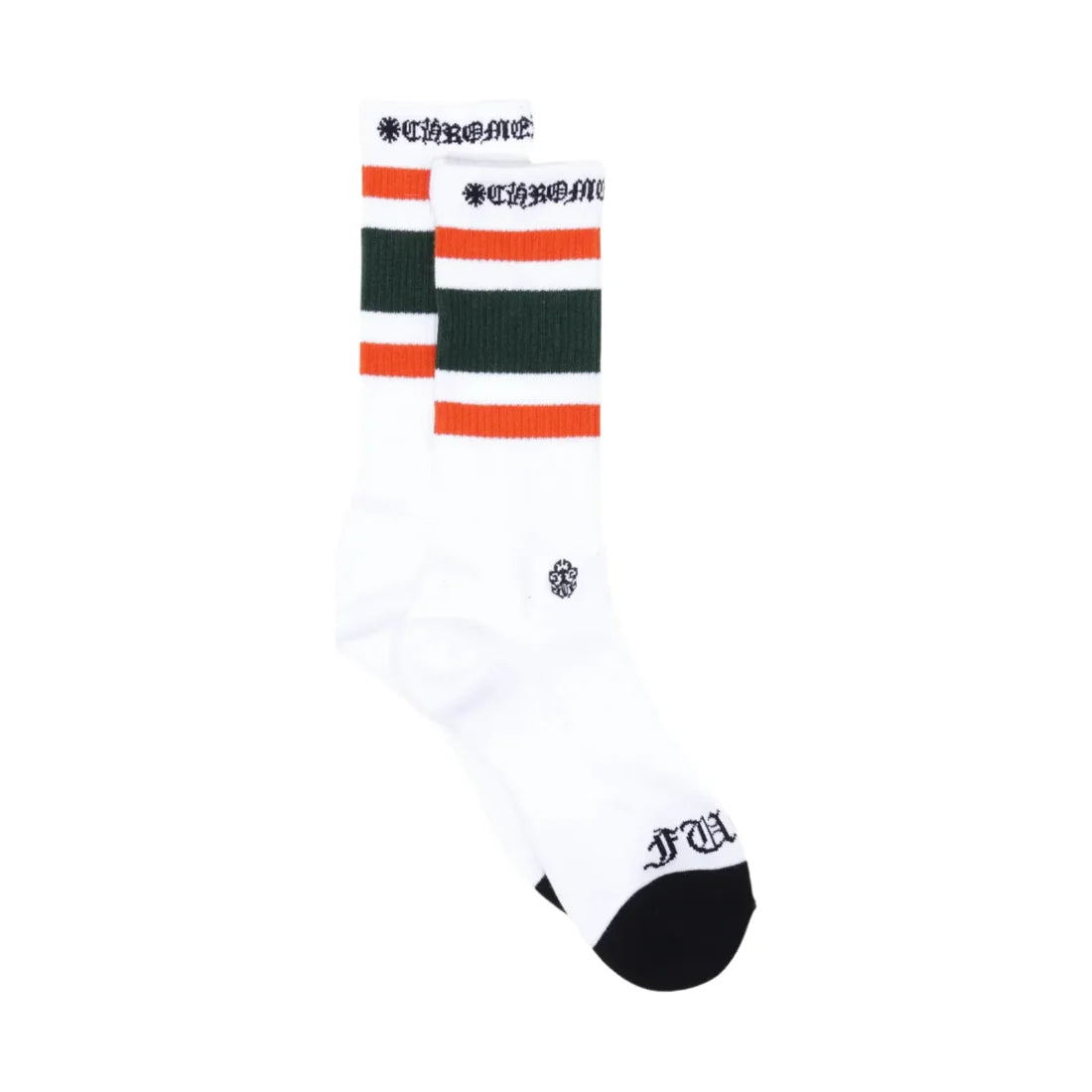 Chrome Hearts Miami Stripe Socks Green Orange White