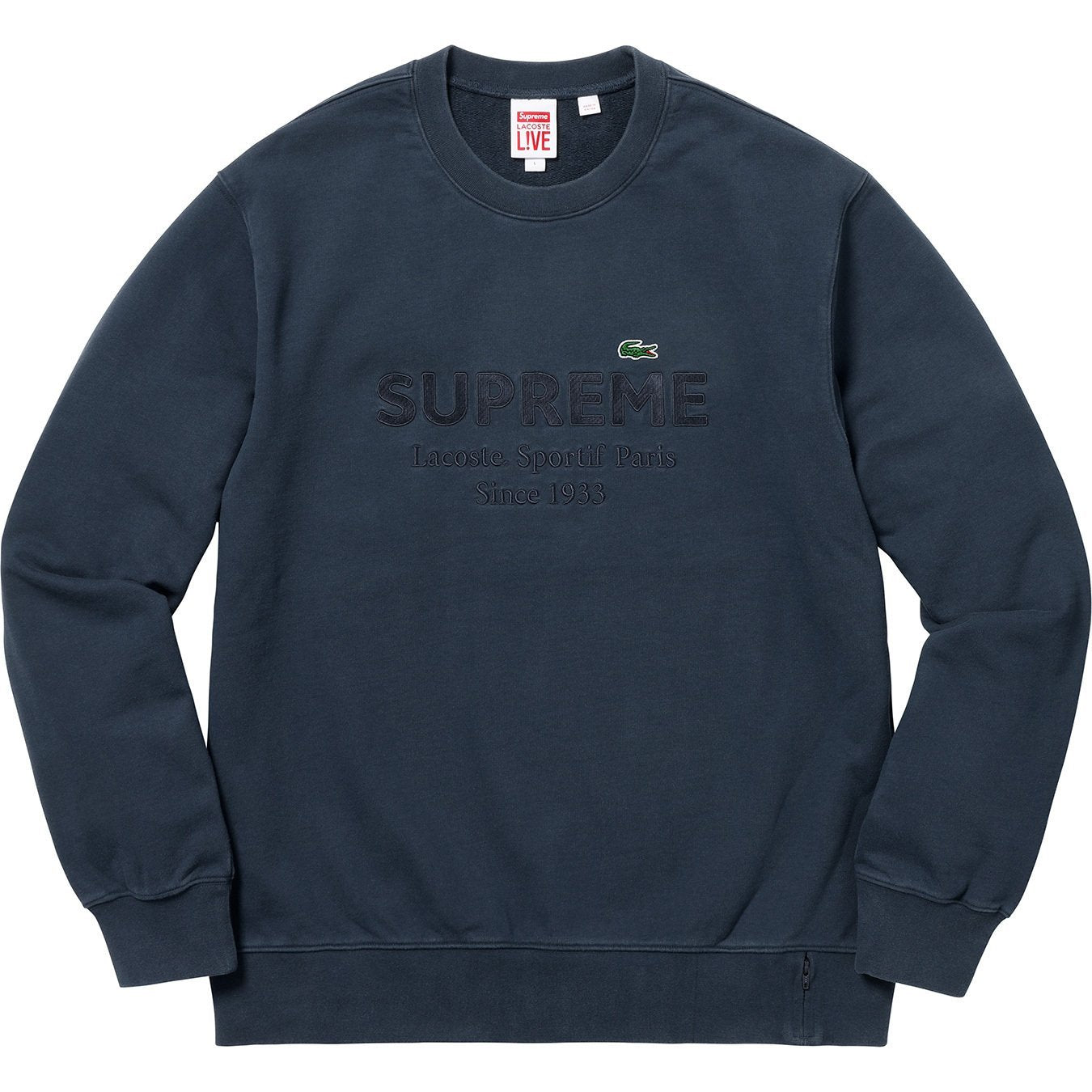 Supreme Lacoste Crewneck Navy