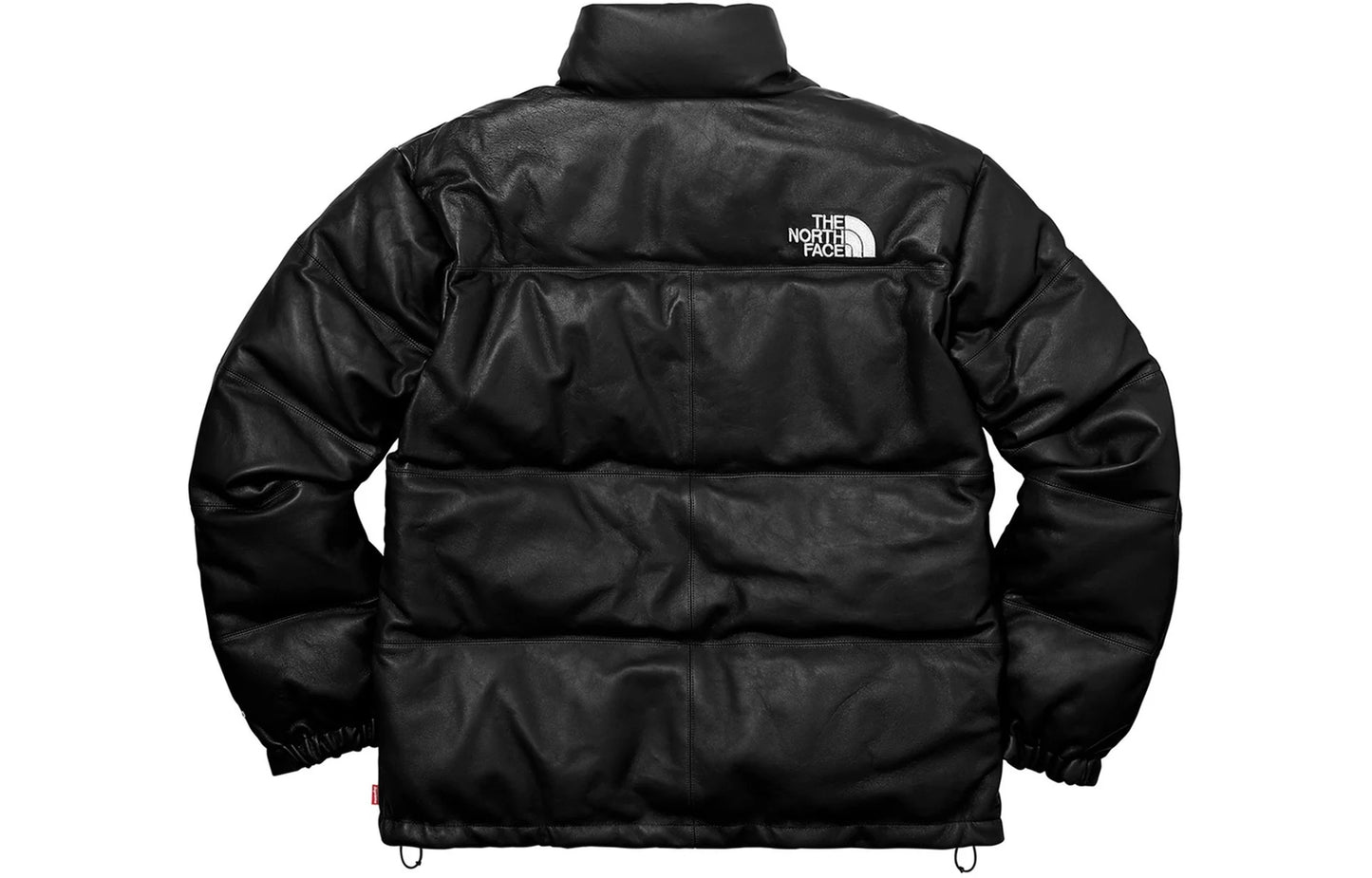 Supreme The North Face Leather Nuptse Jacket Black
