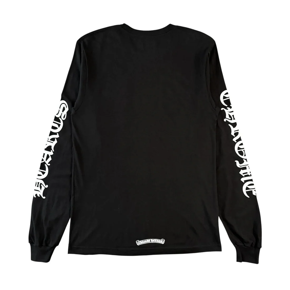 Chrome Hearts Neck Logo Long Sleeve Pocket T-Shirt Black White