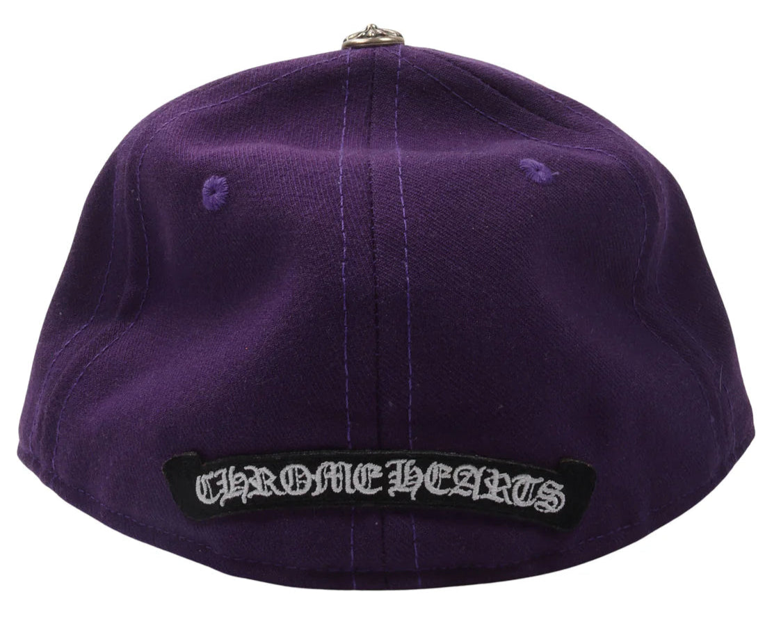 Chrome Hearts Fitted CH Baseball Hat Purple Yellow