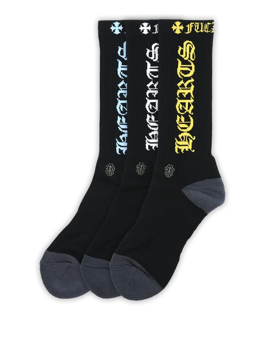 Chrome Hearts CH Logo Socks Black
