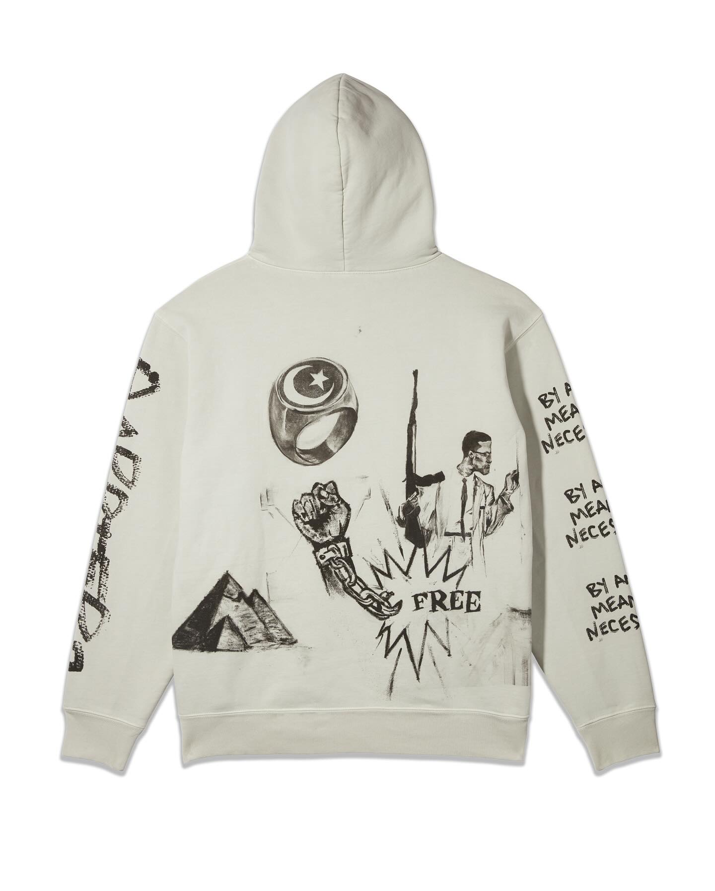 Barriers Worldwide Malcom X Restricted Collection Hoodie Cream