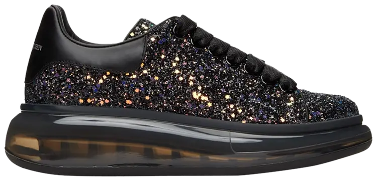 Alexander McQueen Oversized Sneaker Black Galaxy Glitter