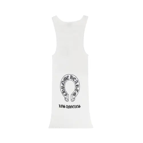 Chrome Hearts LA Exclusive Sword Horseshoe Logo Tank Top White