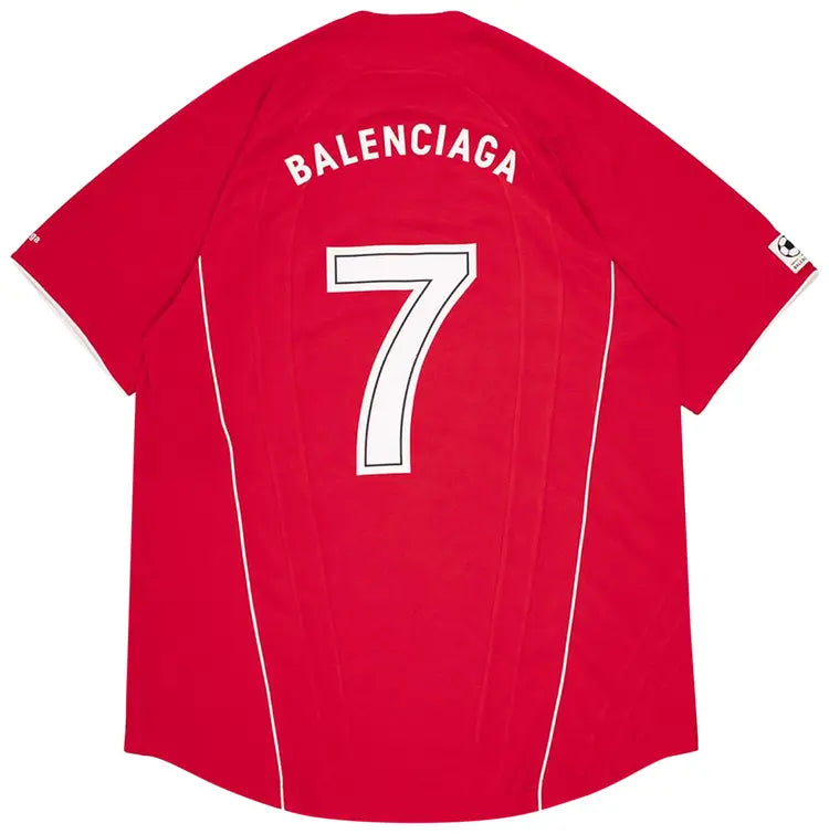 Balenciaga Soccer T-Shirt Red White