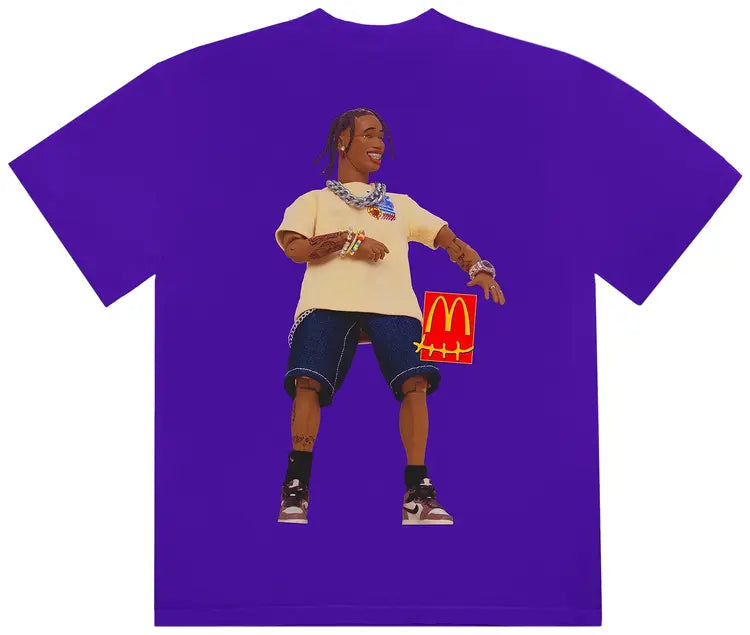 Travis Scott x McDonald's Action Figure Series II T-Shirt Purple