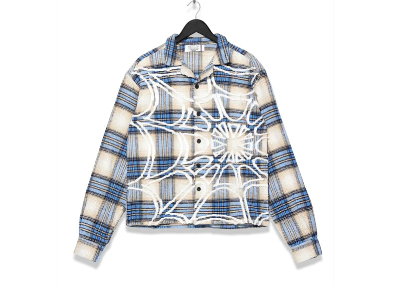 Vale Forever Web Flannel Sky Blue