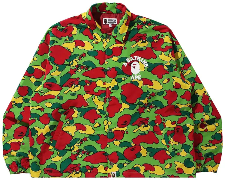 BAPE Sta Camo Relaxed Coach Jacket Multicolor
