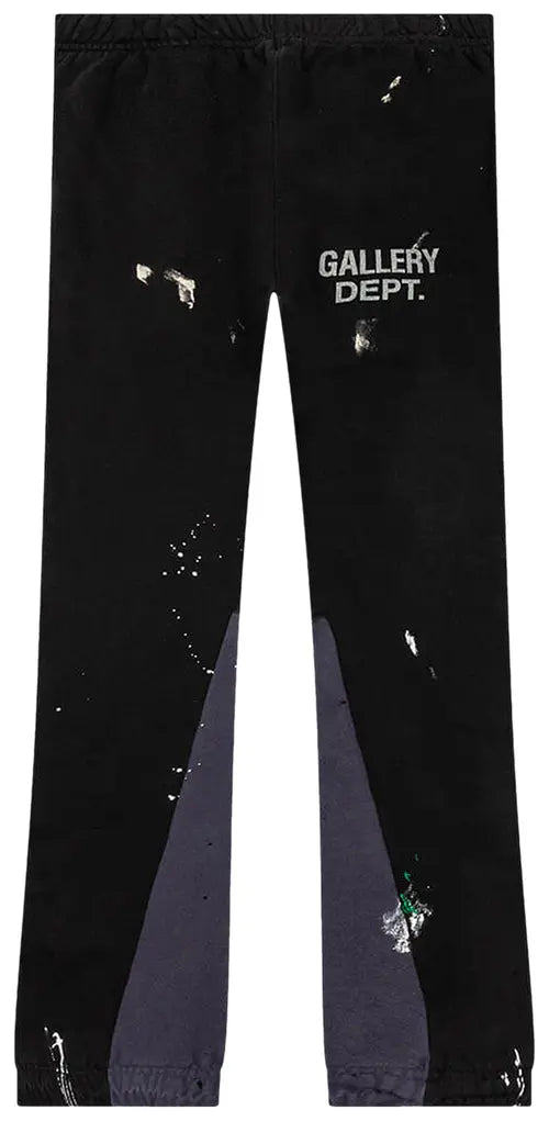 Gallery Dept. Logo Flare Sweatpants Washed Black