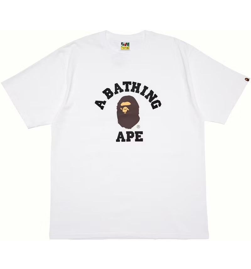 BAPE College Tee Shirt White