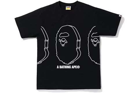 BAPE Solid Ape Head Tee Black