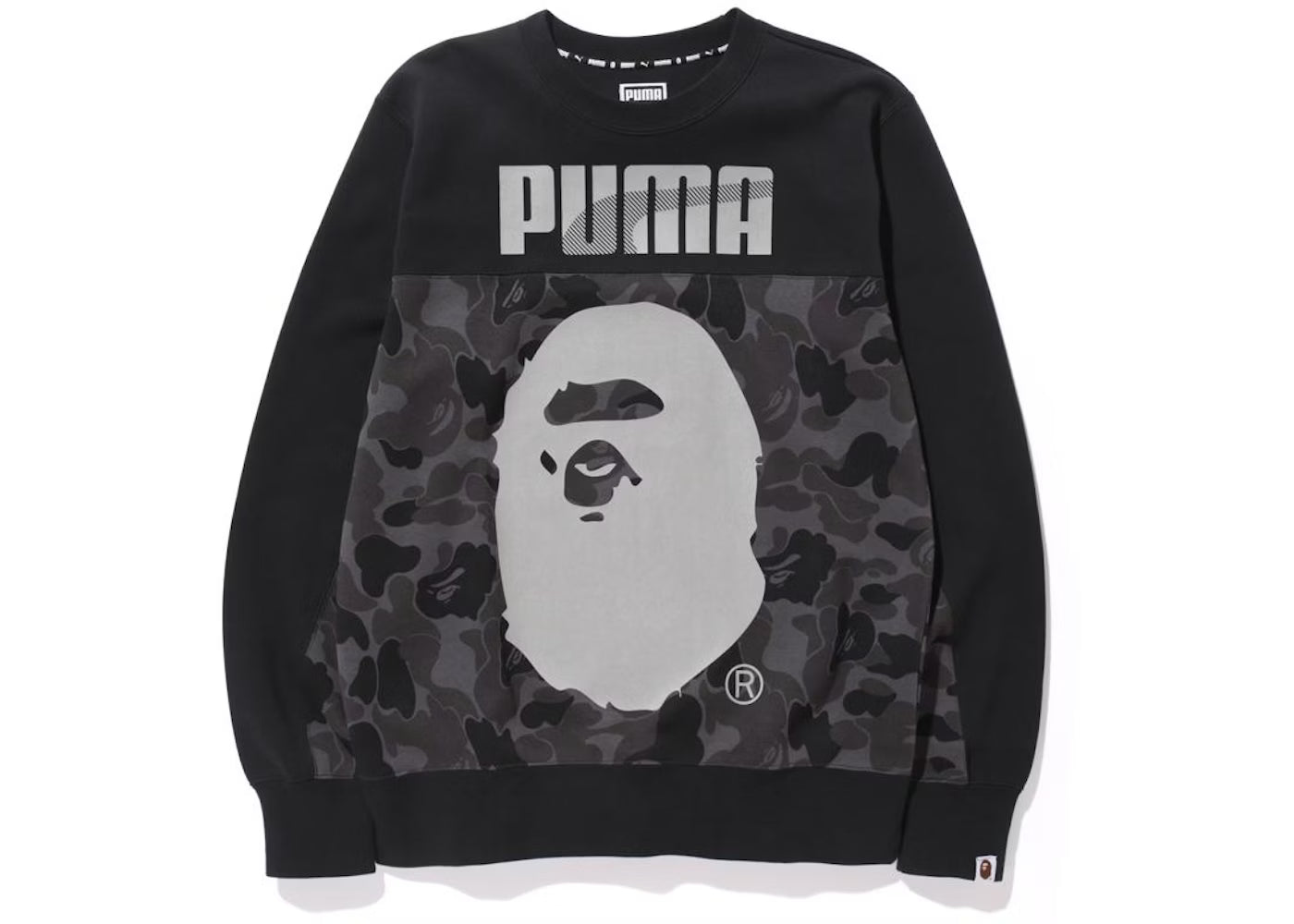 BAPE X Puma ABC Camo Crewneck Sweatshirt Black