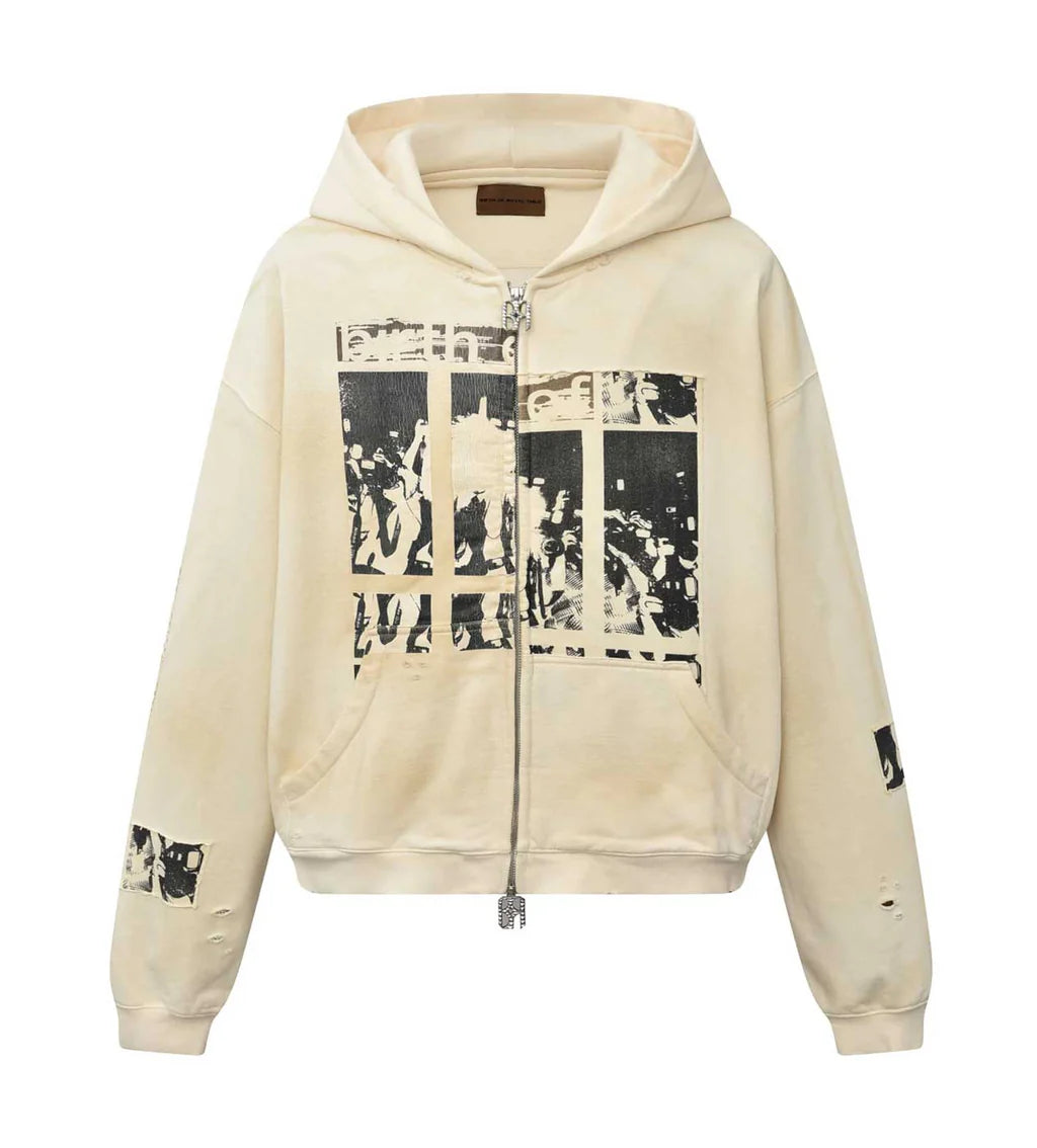Birth Of Royal Child Flash Light Hoodie White