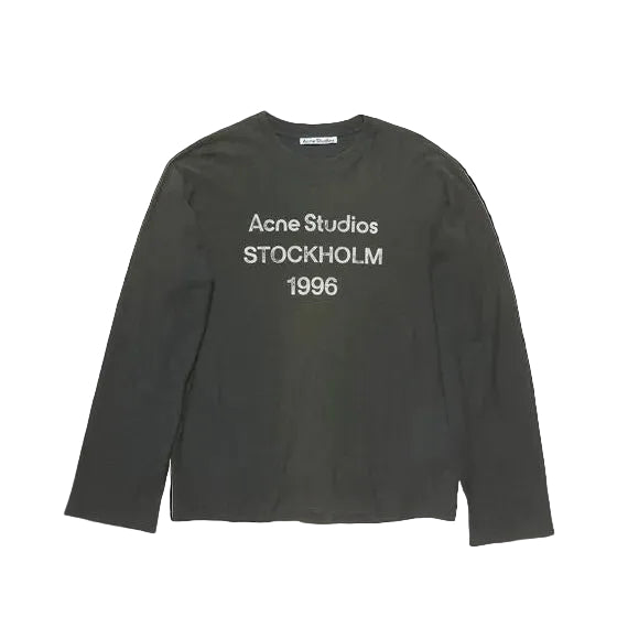 Acne Studios 1996 Logo Longsleeve T-Shirt Faded Black