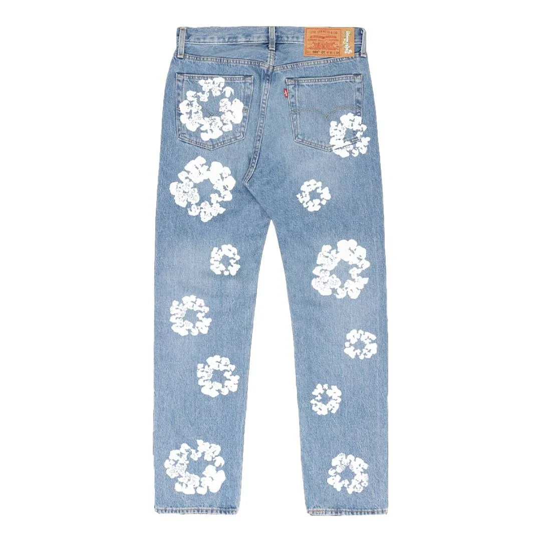 Denim Tears x Levi's Cotton Wreath Jean Light Wash