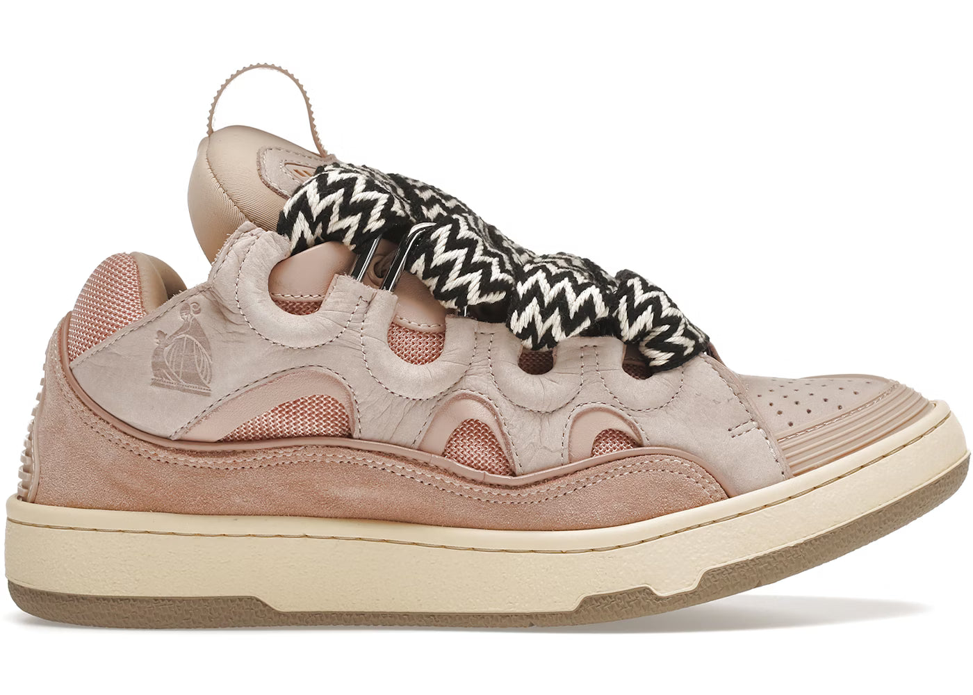 Lanvin Leather Curb Sneaker Pink