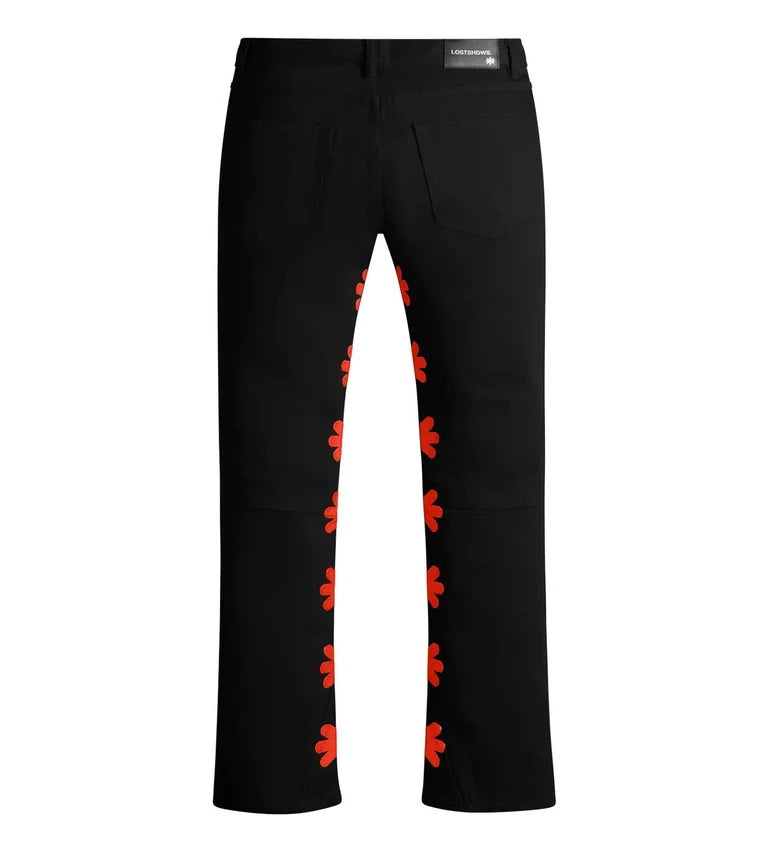 Lost Shdw Waxed Denim Black Red