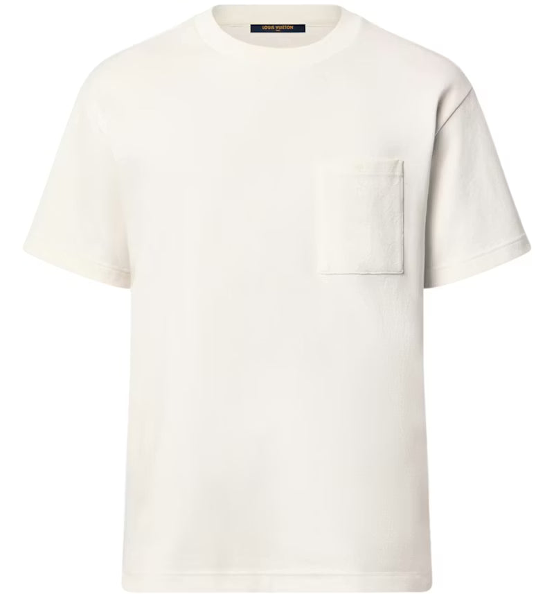 Louis Vuitton Pique Cotton T-Shirt Blanc Lait