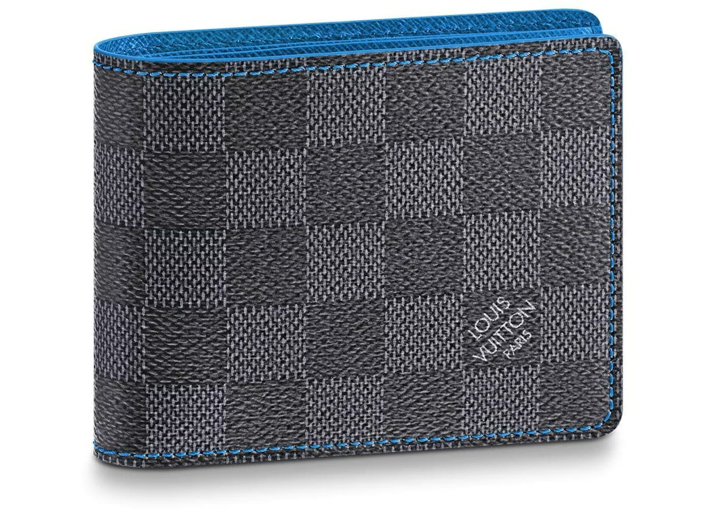 Louis Vuitton Slender Wallet Damier Graphite Blue