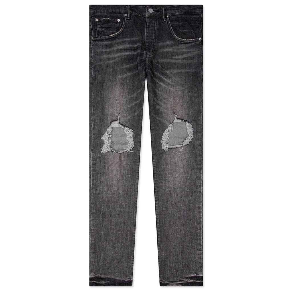 Purple Brand Dirty Blowout Straight Jeans Grey