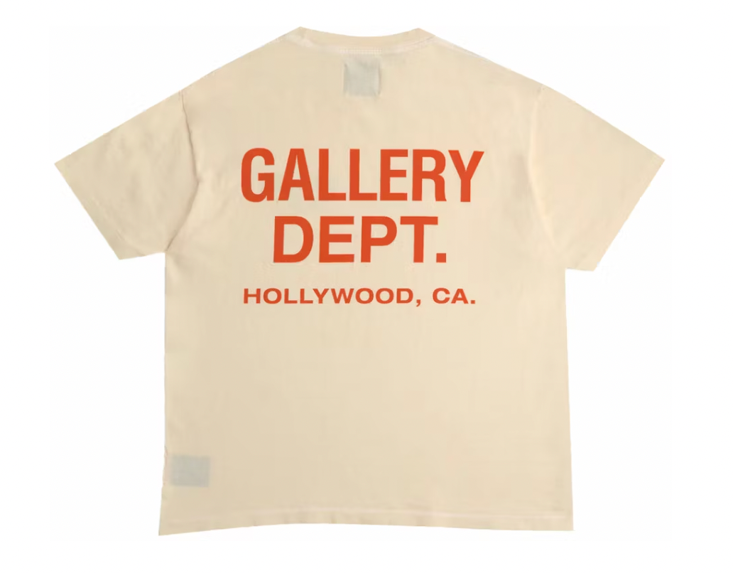 Gallery Dept. Souvenir T-Shirt Cream/Orange