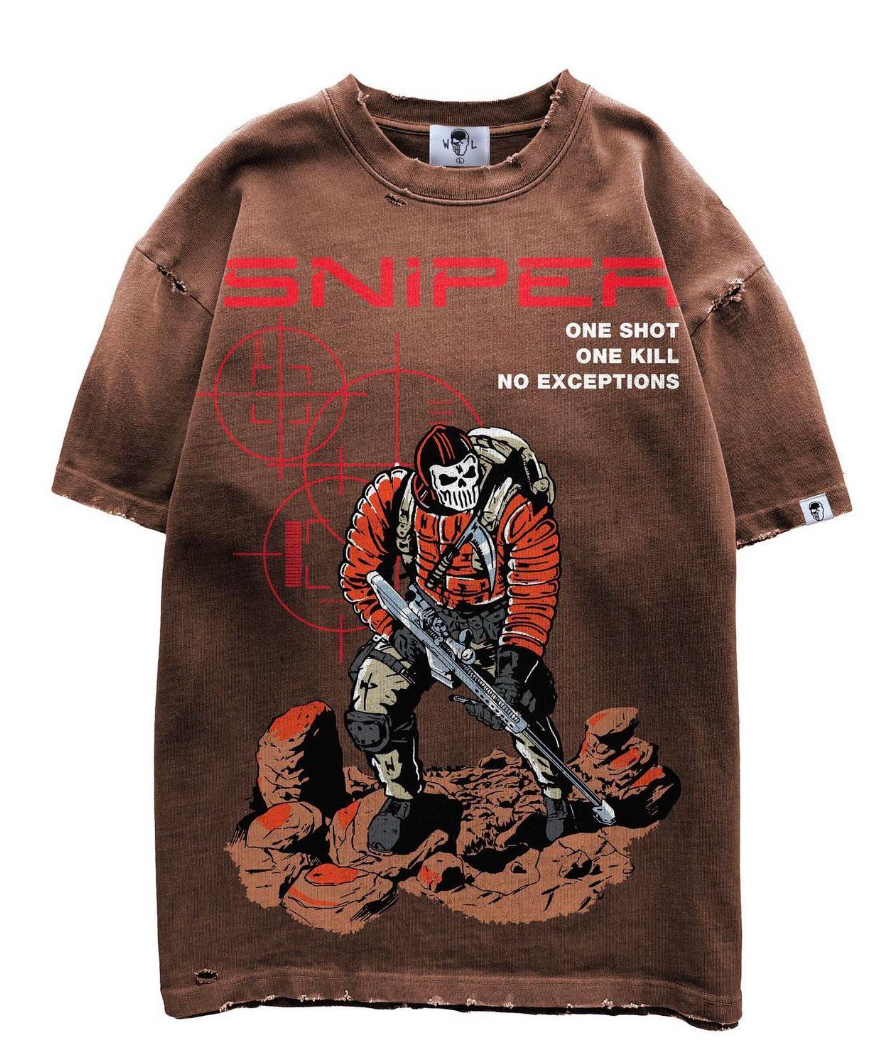 Warren Lotas Sniper Tee Brown
