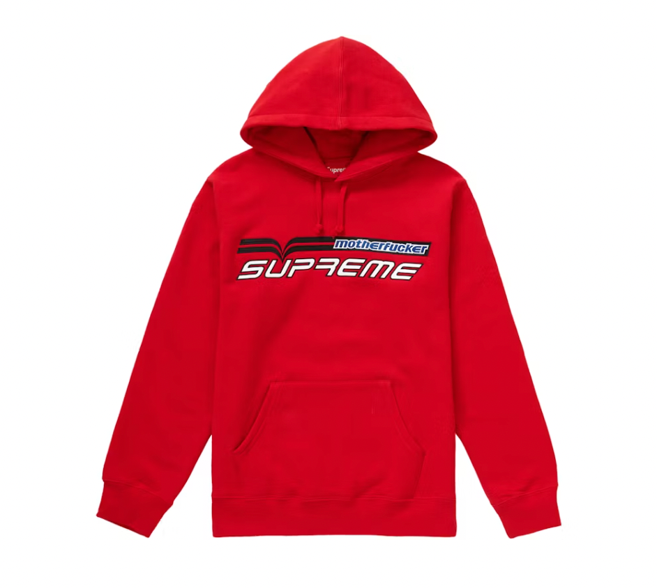 Supreme Motherfucker Hooded Sweatshirt Red