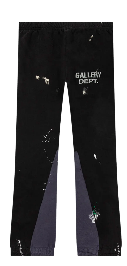 Gallery Dept Painted Flare Sweatpants Washed Black