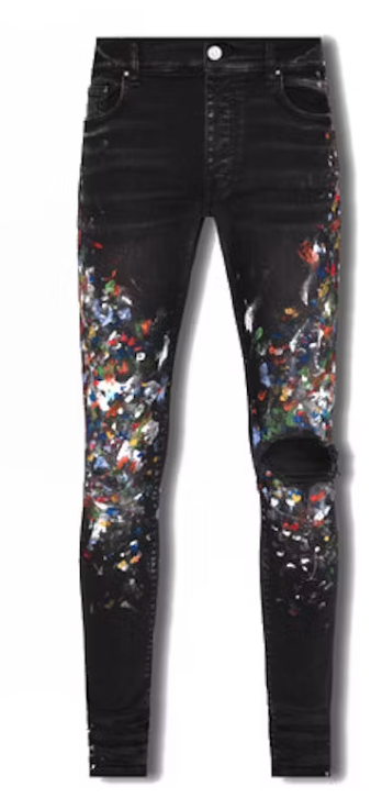 AMIRI Skinny Painter Jeans Aged Black