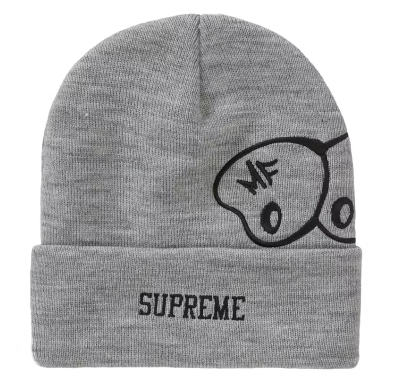 Supreme MF DOOM Beanie Heather Grey
