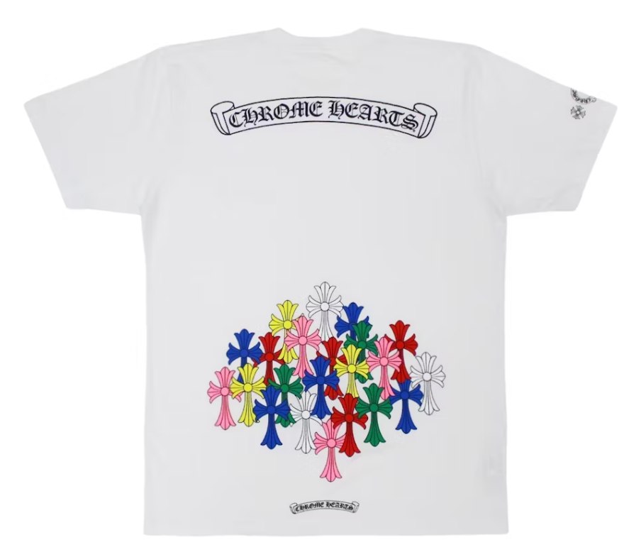 Chrome Hearts Multi Color Cross T-shirt White