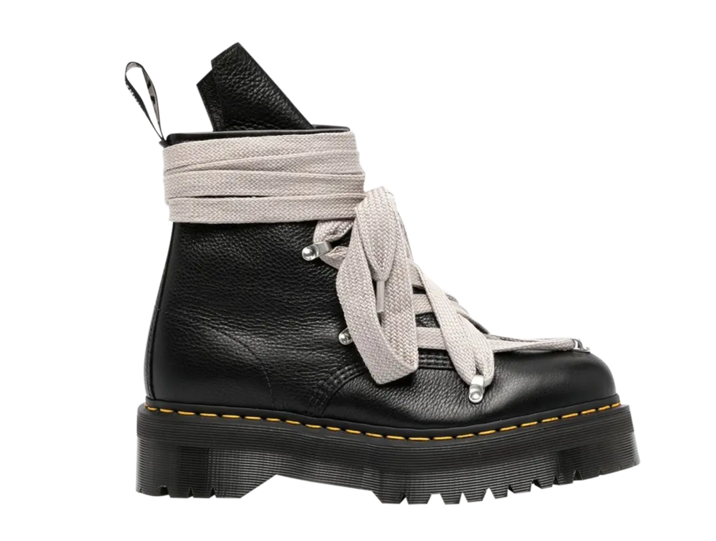 Dr. Martens x Rick Owens 1460 Quad Leather Sole Pentagram Jumbo Lace Boot Black