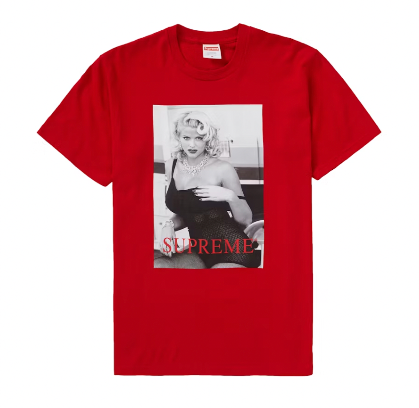 Supreme Anna Nicole Smith Tee Red