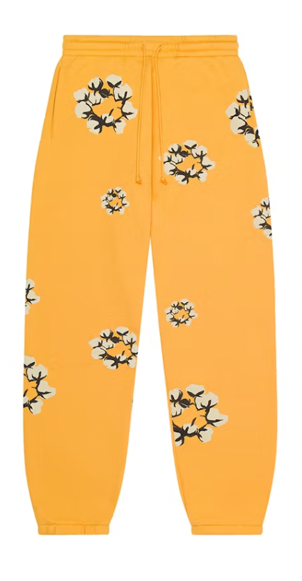 Denim Tears x CPFM Cactus Tears Wreath Sweatpants Yellow