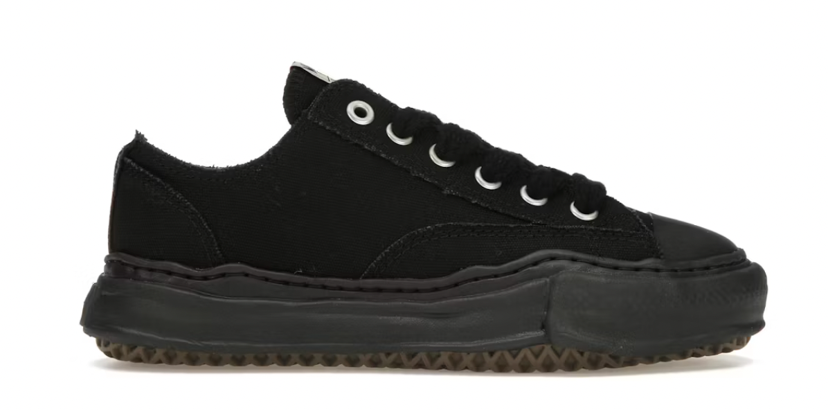 Maison Mihara Yasuhiro Peterson OG Sole Canvas Low Black Black