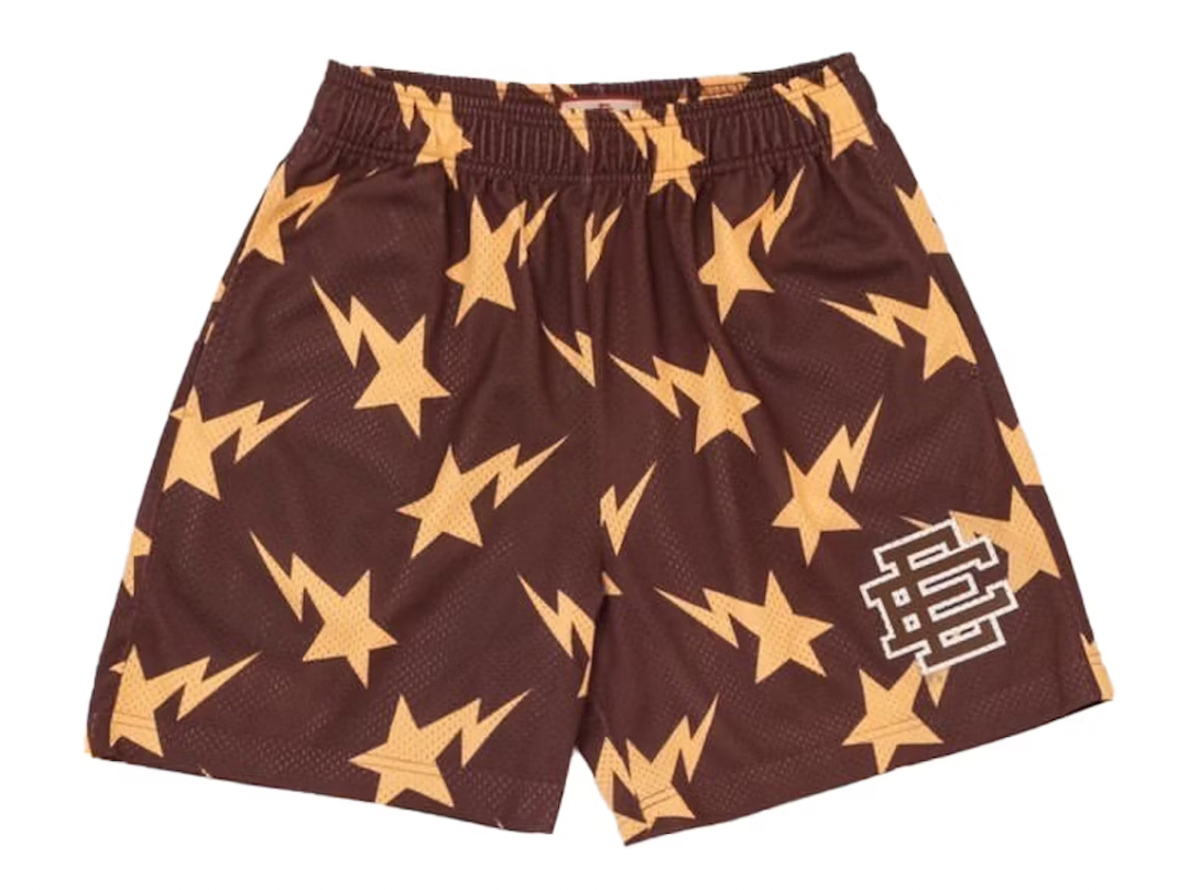 Eric Emanuel BAPE Miami Basic Short Brown/Yellow