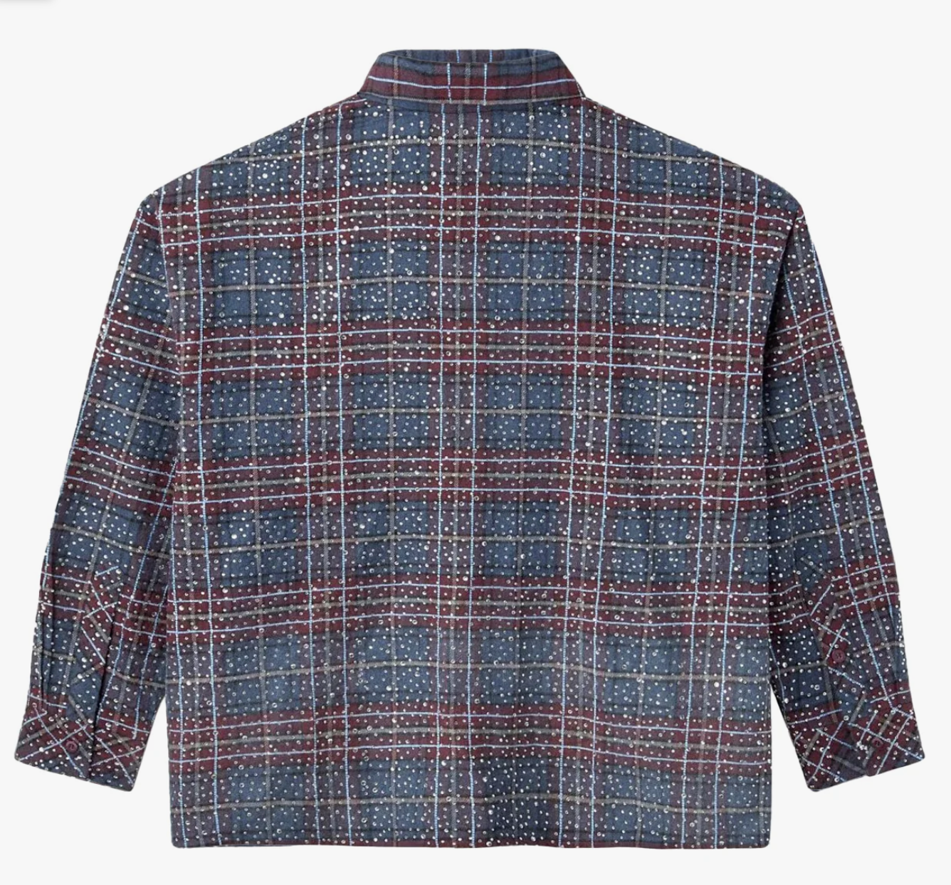 Happy Memories Don't Die HMDD Disco Cropped Flannel Navy