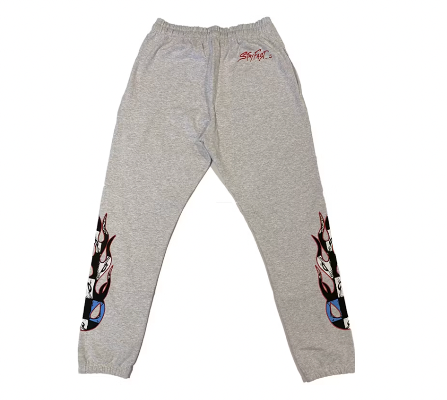 Chrome Hearts Matty Boy Brain Stay Fast Flame Sweatpants